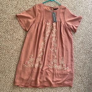 Embroidery Paige Mikarose Mauve dress